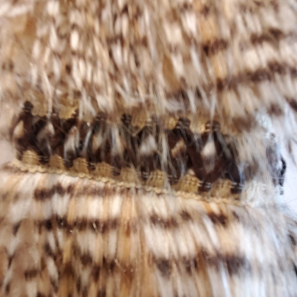 Self Esteem faux fur vest. Sz med. Tan. Open - Picture 2 of 7